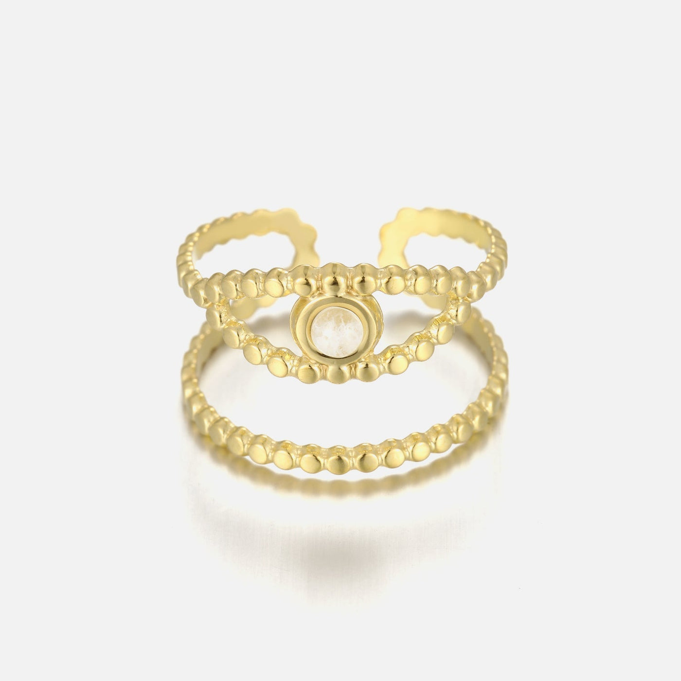 Ring Auge Weiß Gold